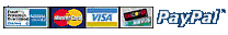 Visa, Mastercard, Discover, Amex, Paypal